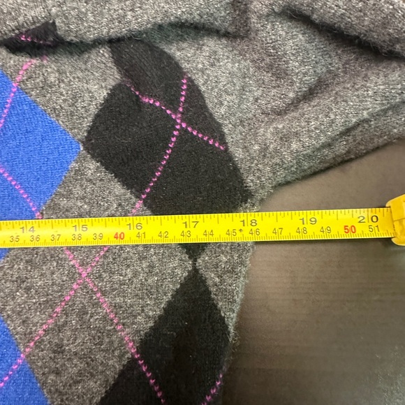 Jones New York Cashmere Argyle Sweater - Picture 6 of 8